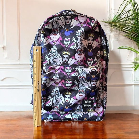 Loungefly Disney Villains Backpack – Evil Queen, Ursula, Maleficent, Cruella - Picture 15 of 16